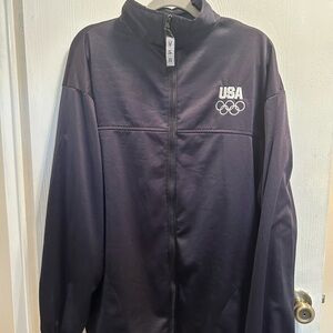 USA Olympic Committee Black Jacket XXL